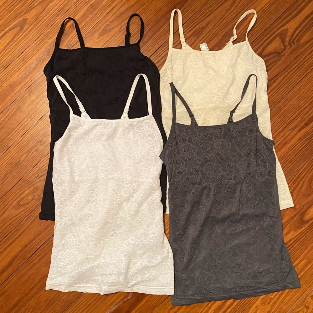 Flexees Lacy Shaping Camis Set of 4